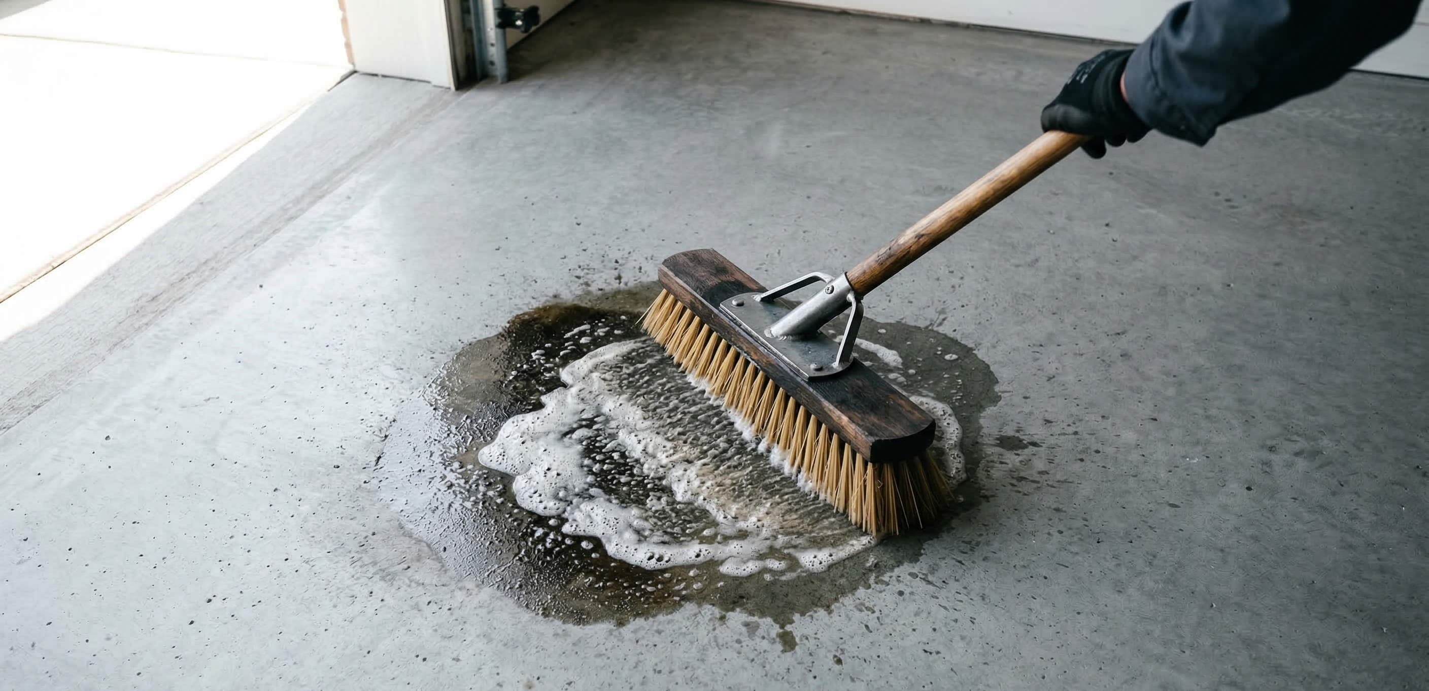 How to Clean Oil-Contaminated Concrete for Floor Paint