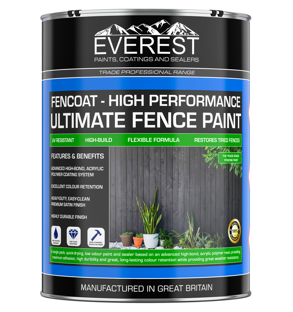 Everest Paints - FENCOAT - Ultimate Fence Paint - High Performance