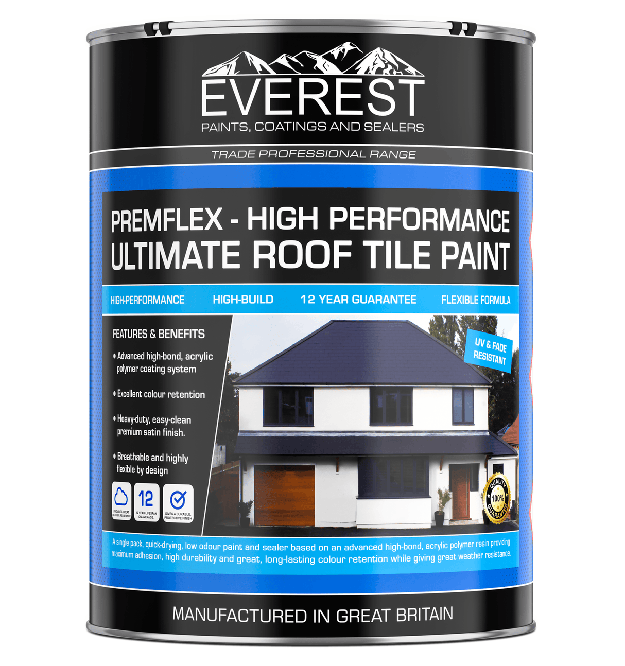 Everest - PremFlex - Flexible Roof Tile Paint - Everest Paints